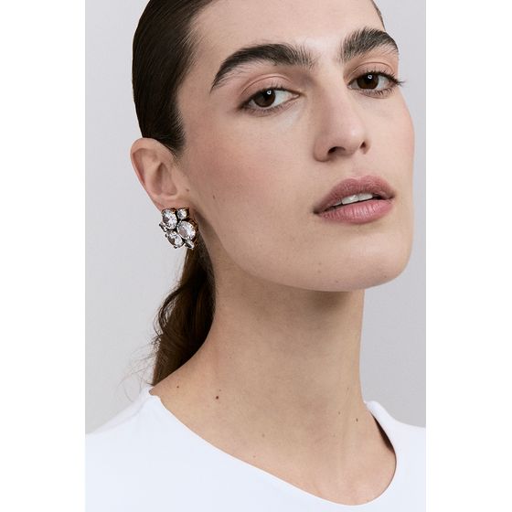 BRINCO MIDI ZIRCONIA MAR OURO VINTAGE HECTOR ALBERTAZZI